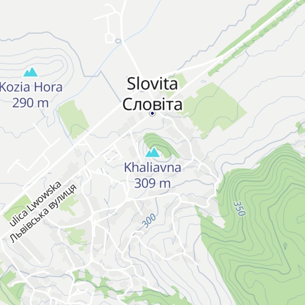 Map of Khaliavna