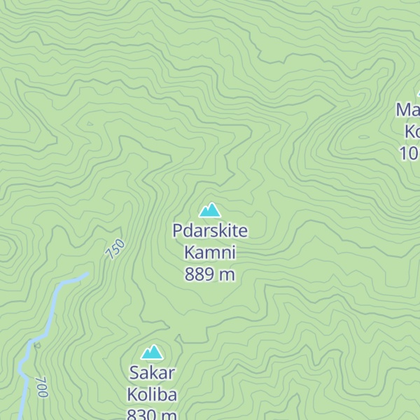 Map of Pdarskite Kamni