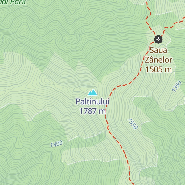 Map of Paltinului