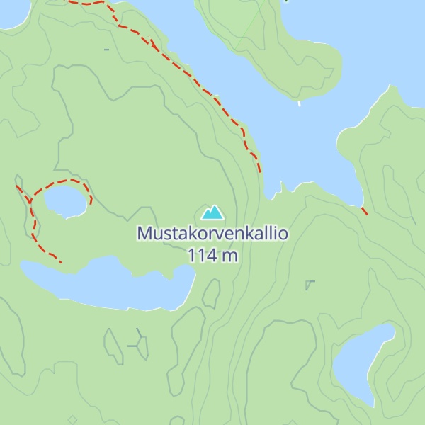 Map of Mustakorvenkallio