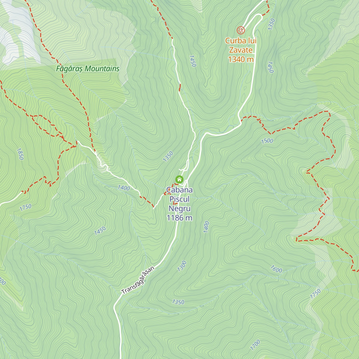 Cabana Piscul Negru map