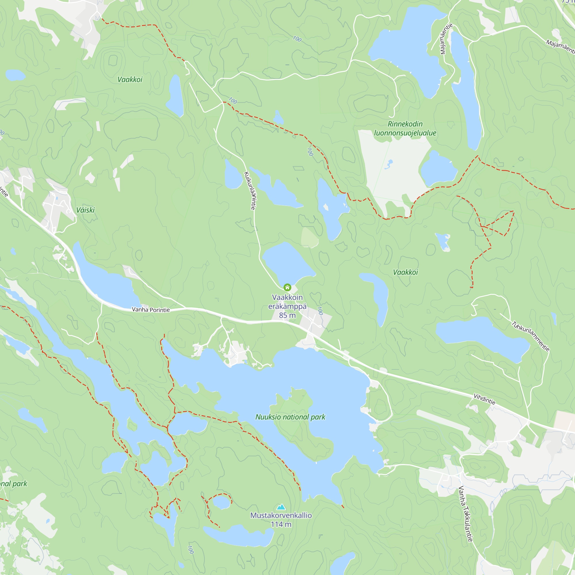 Vaakkoin eräkämppä map