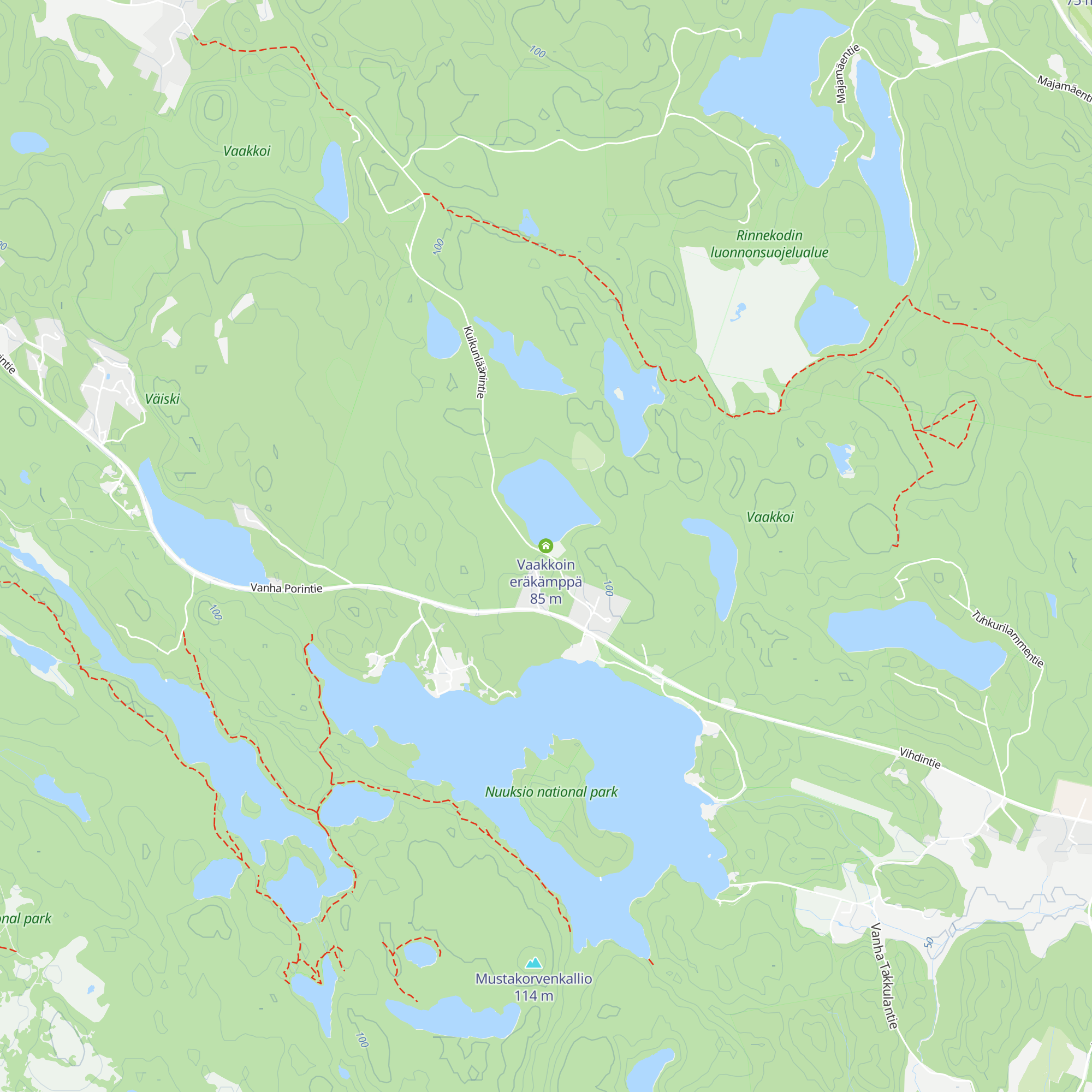 Vaakkoin eräkämppä map