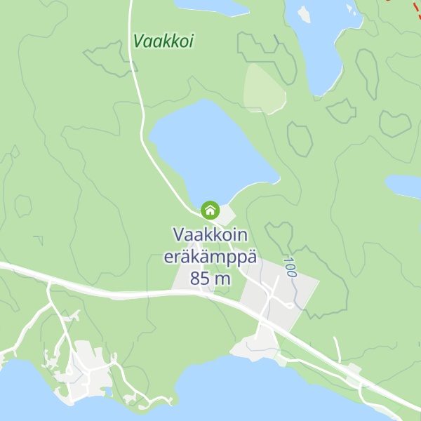 Map of Vaakkoin eräkämppä