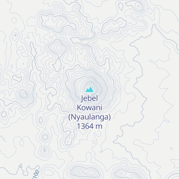 Map of Jebel Kowani (Nyaulanga)