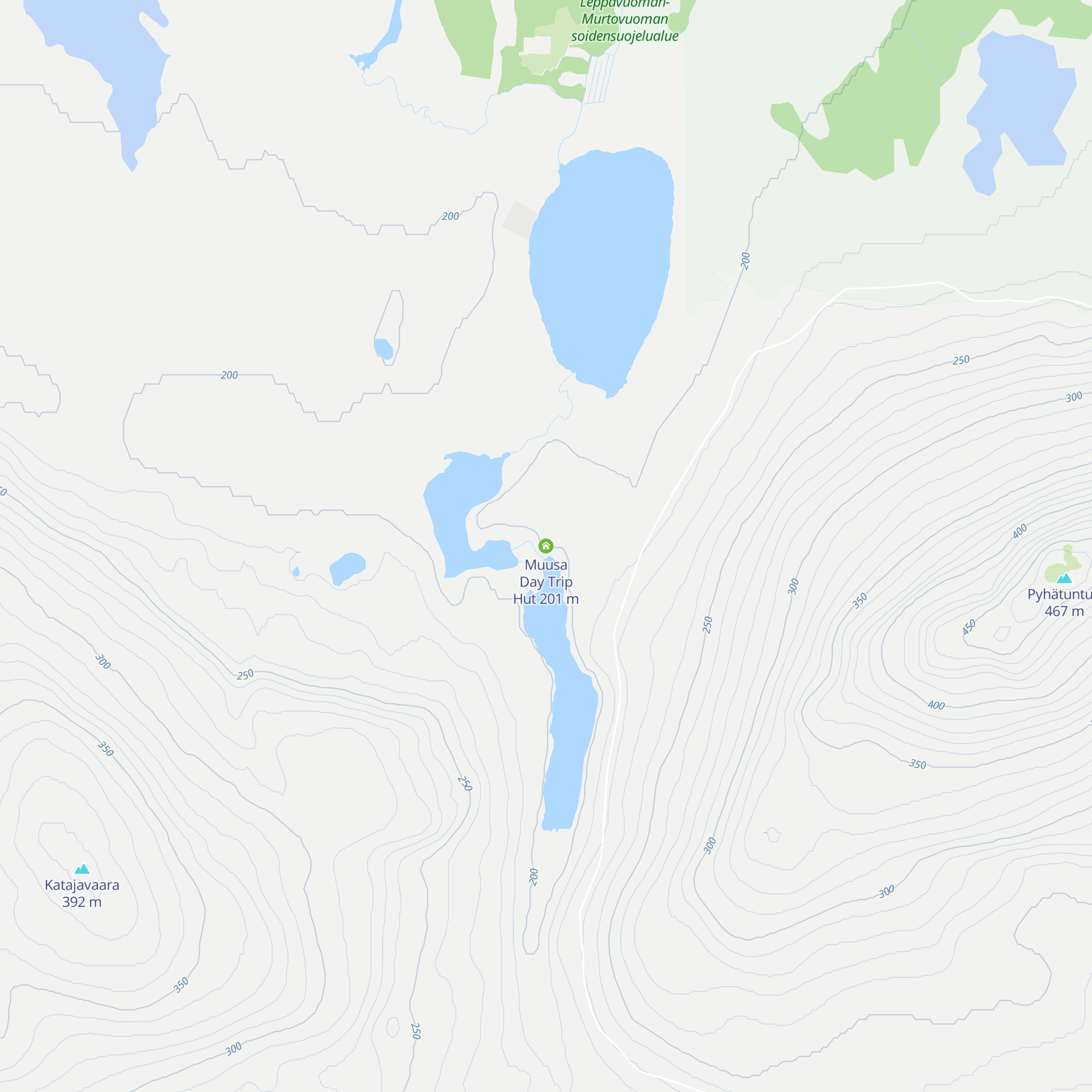 Muusa Day Trip Hut map