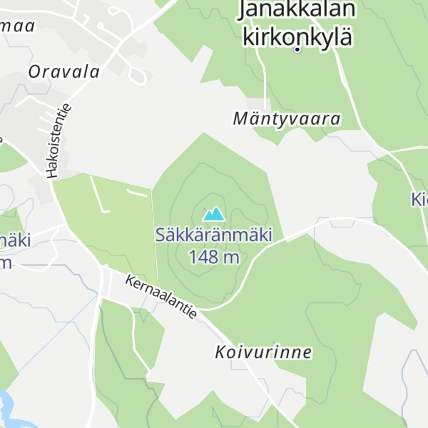 Map of Säkkäränmäki