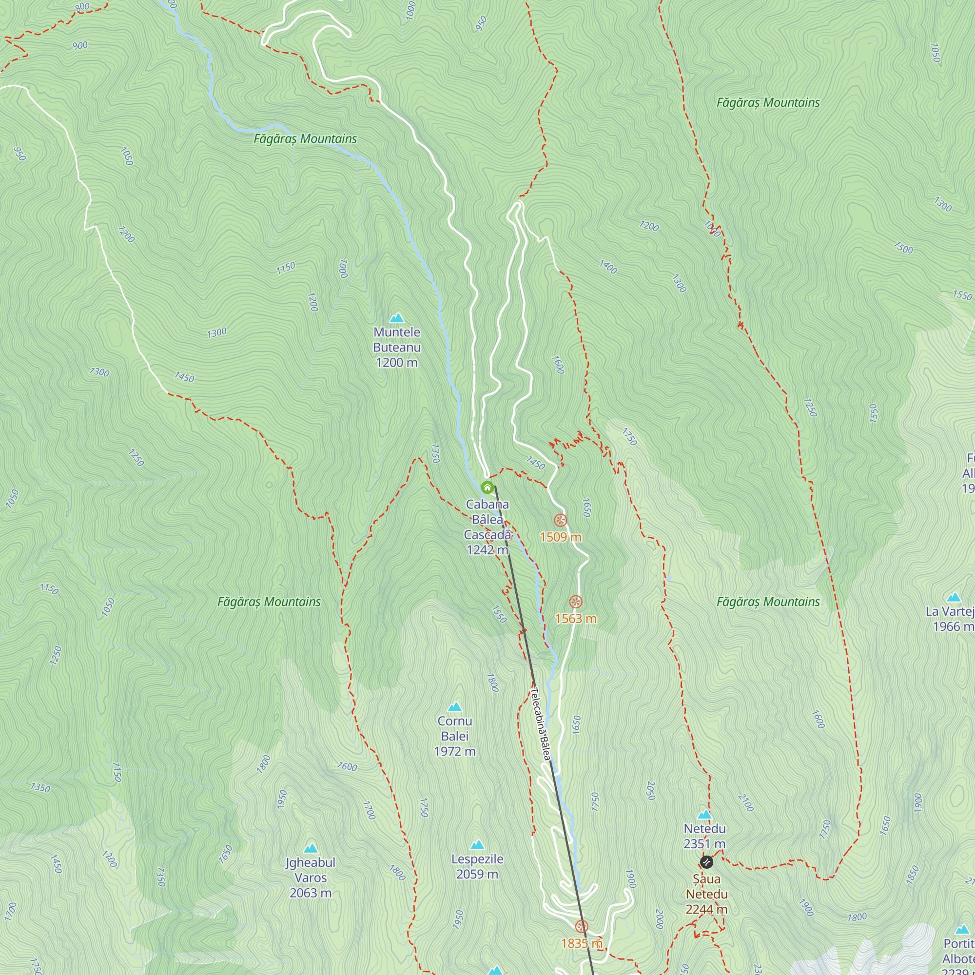 Cabana Bâlea Cascadă map