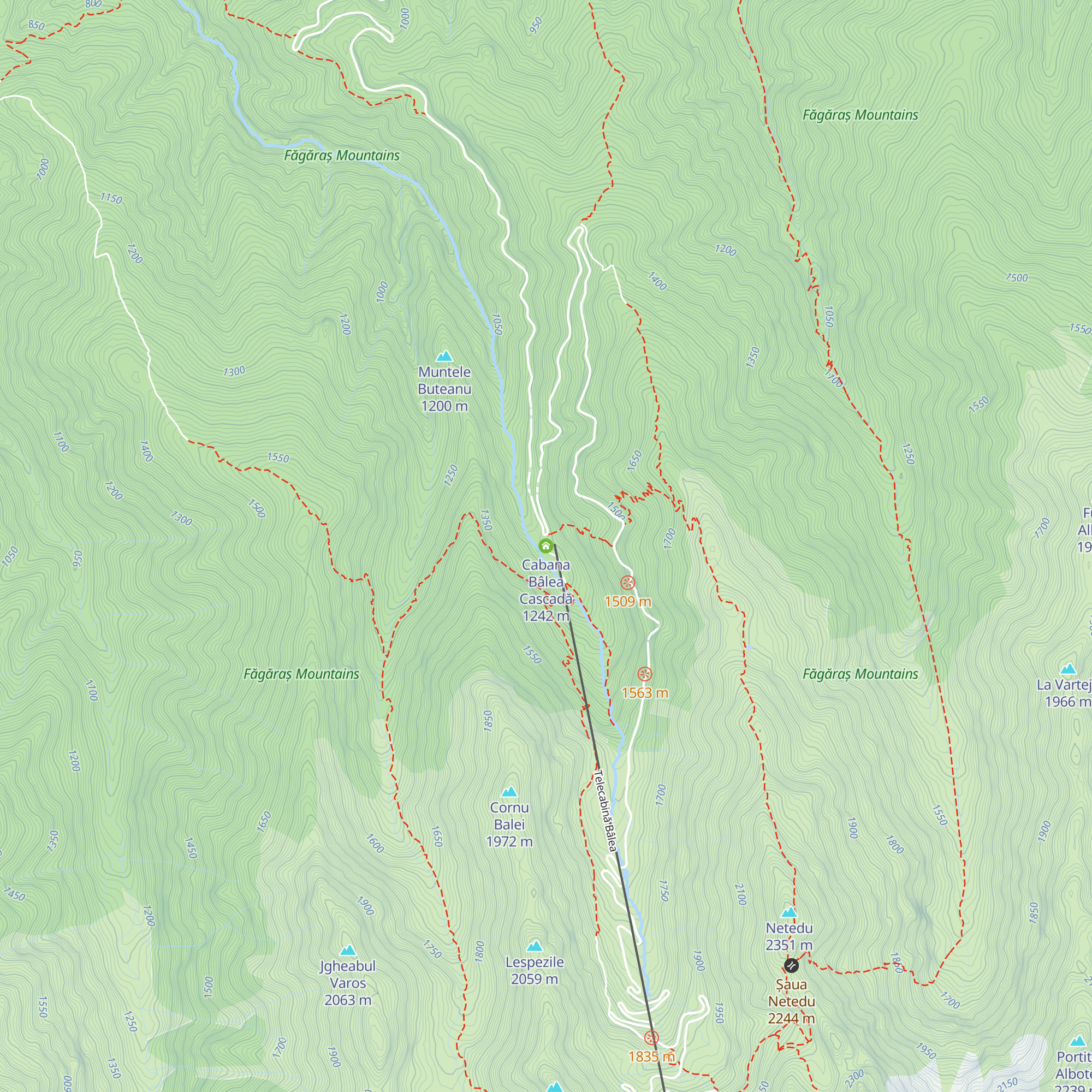 Cabana Bâlea Cascadă map