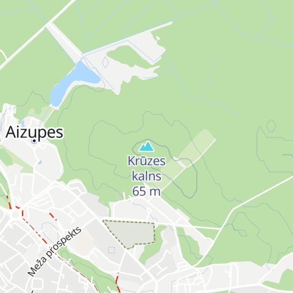 Map of Krūzes kalns