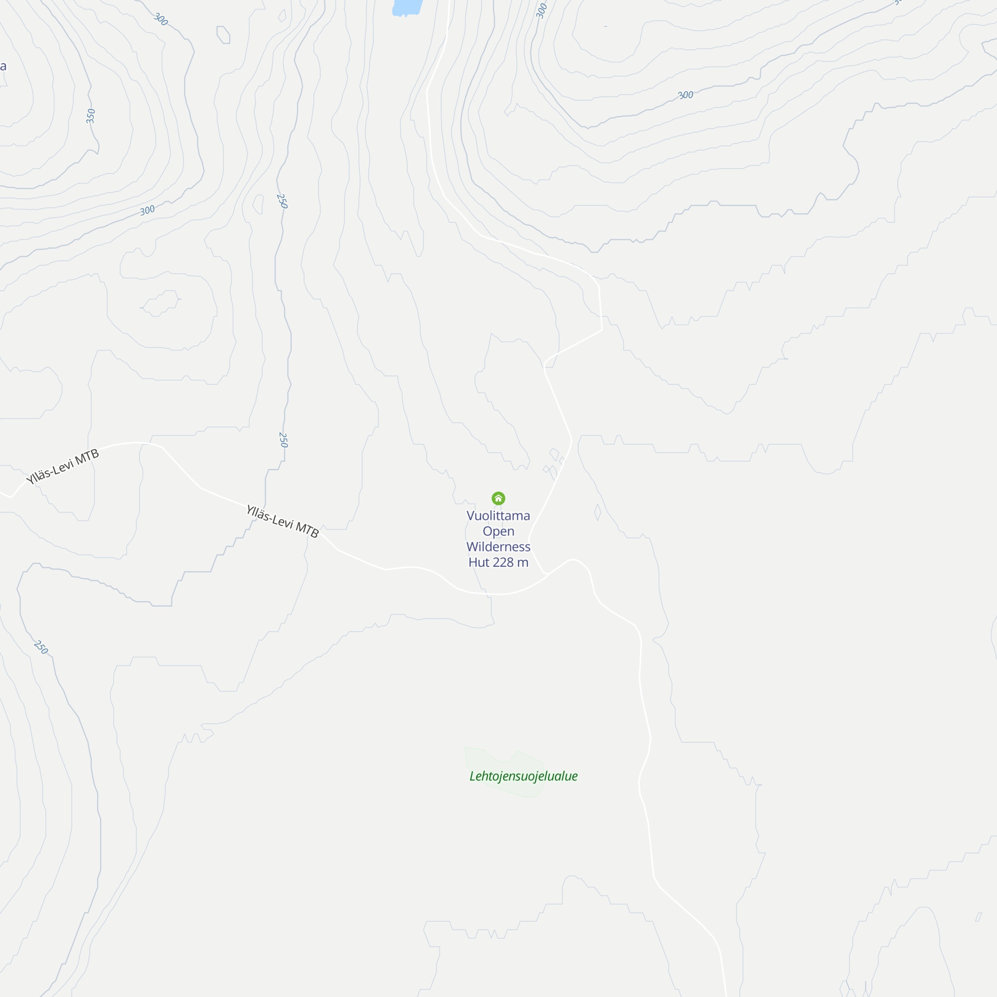 Vuolittama Open Wilderness Hut map