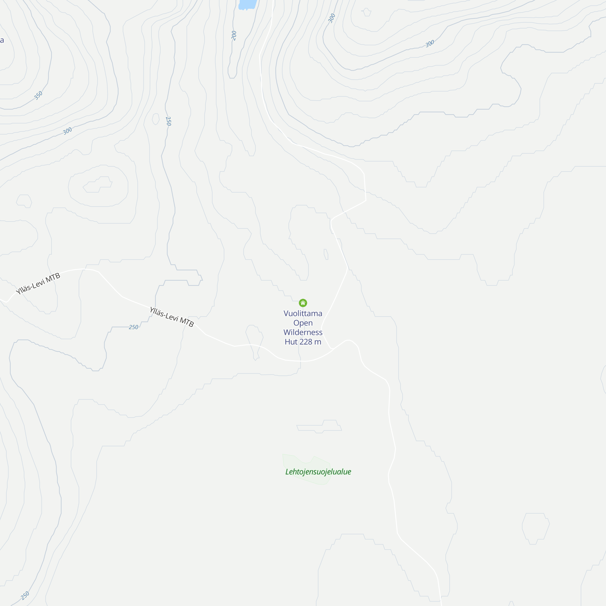 Vuolittama Open Wilderness Hut map