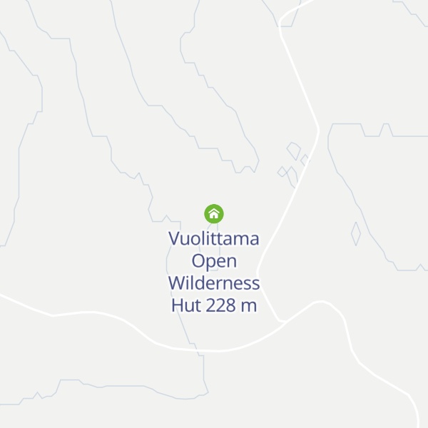 Map of Vuolittama Open Wilderness Hut