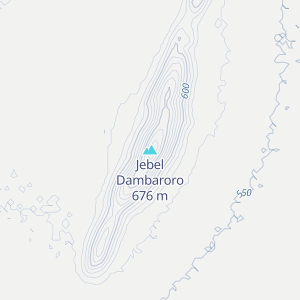 Map of Jebel Dambaroro