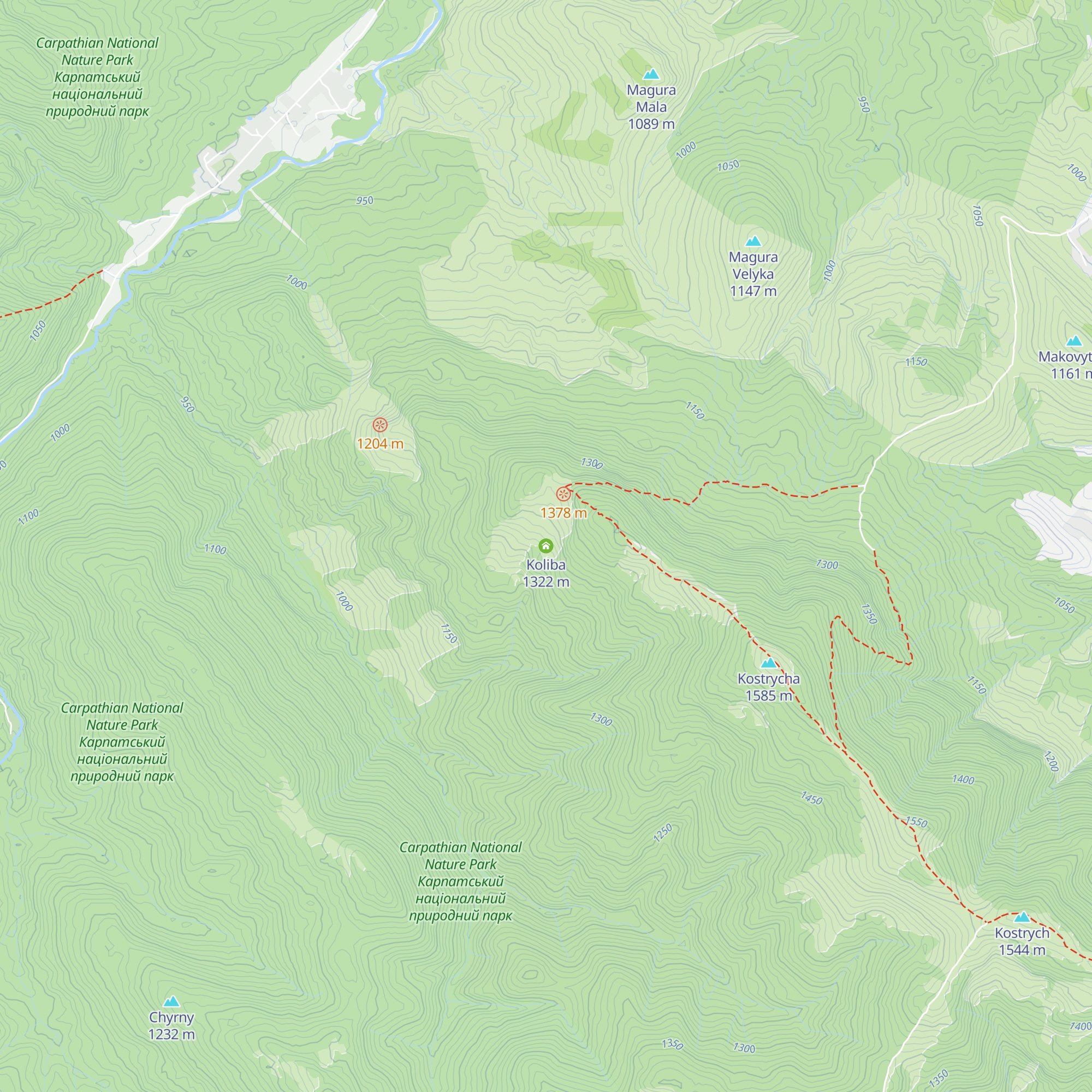 Koliba map