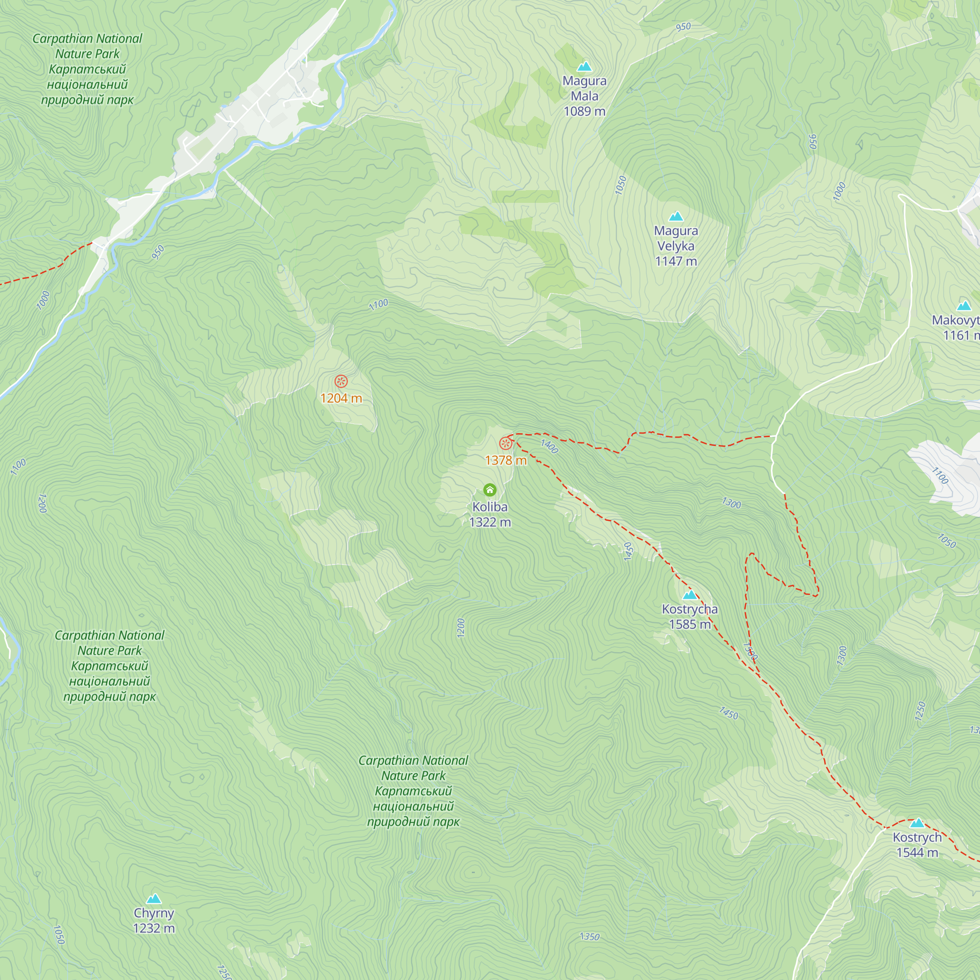 Koliba map