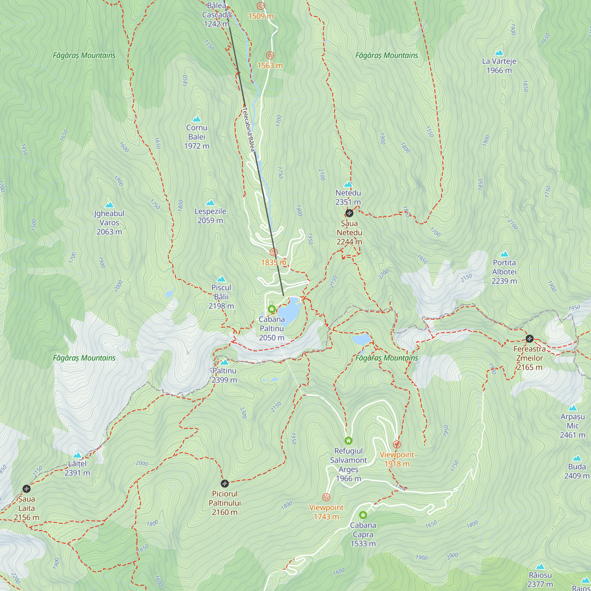Cabana Bâlea Lac 2 map