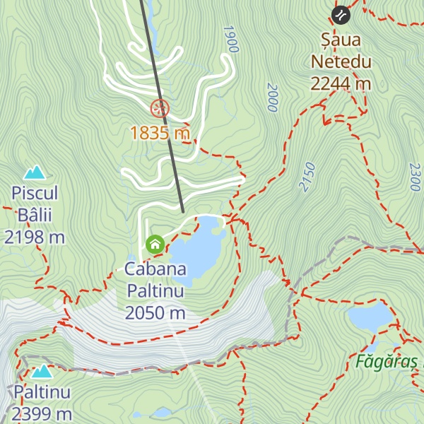 Map of Cabana Bâlea Lac 2