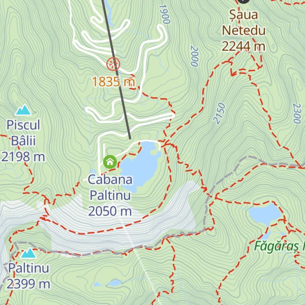 Map of Cabana Bâlea Lac