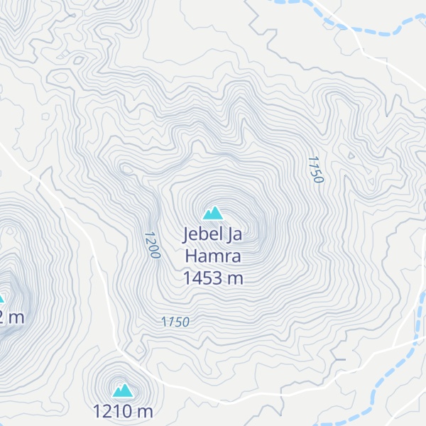 Map of Jebel Ja Hamra