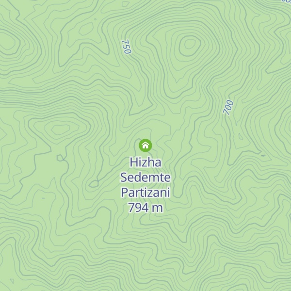 Map of Hizha Sedemte Partizani