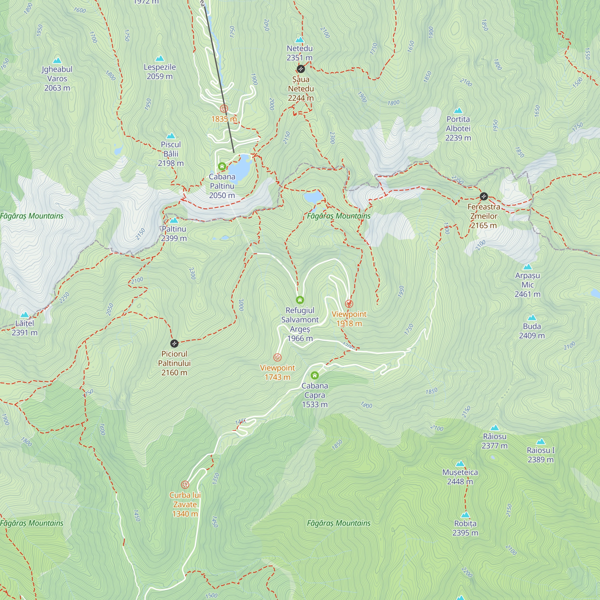Refugiul Salvamont Argeș map