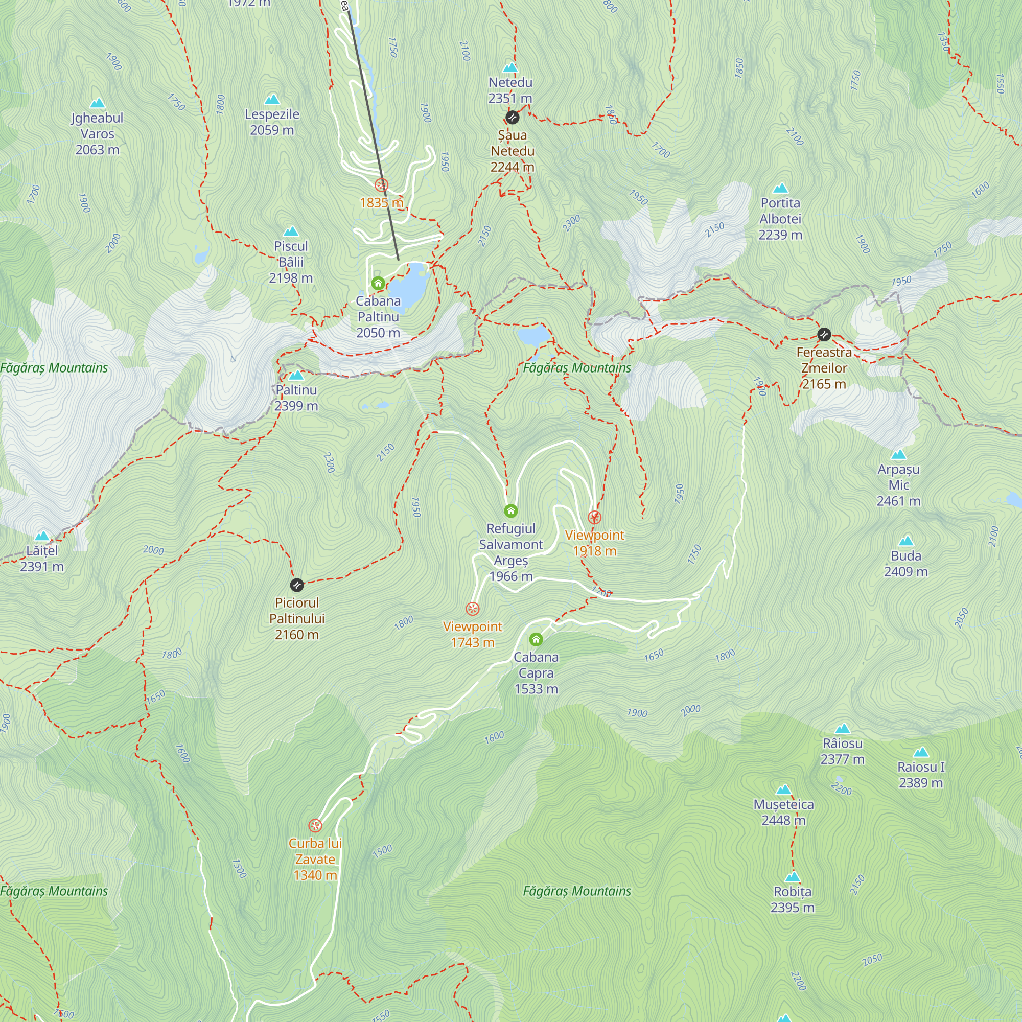 Refugiul Salvamont Argeș map