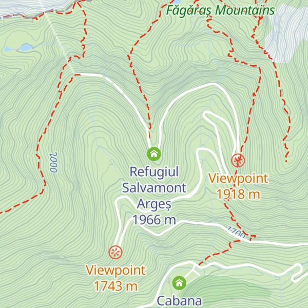 Map of Refugiul Salvamont Argeș