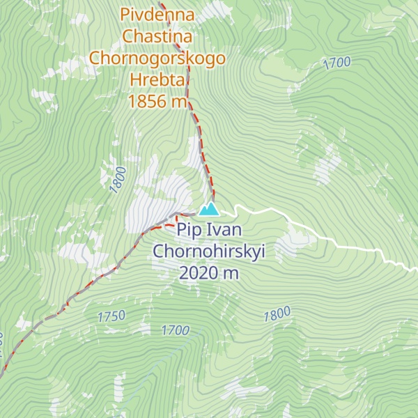 Map of Pip Ivan Chornohirskyi