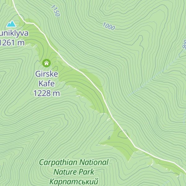 Map of Horosha Velika Koliba Z Vognish'em