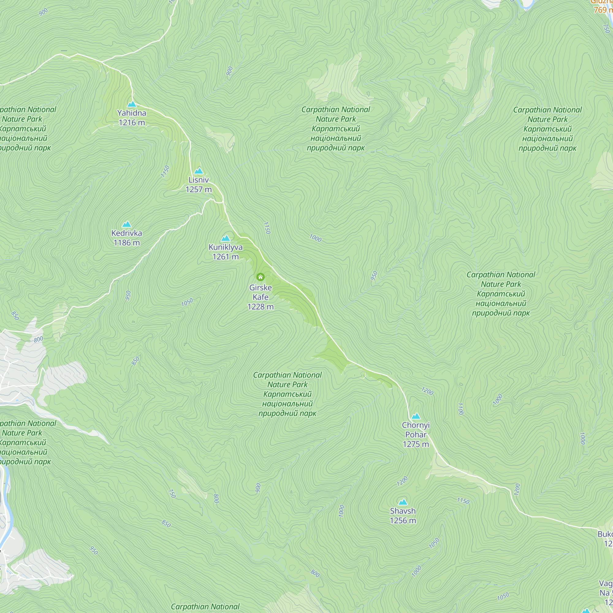 Horosha Velika Koliba Z Vognish'em map