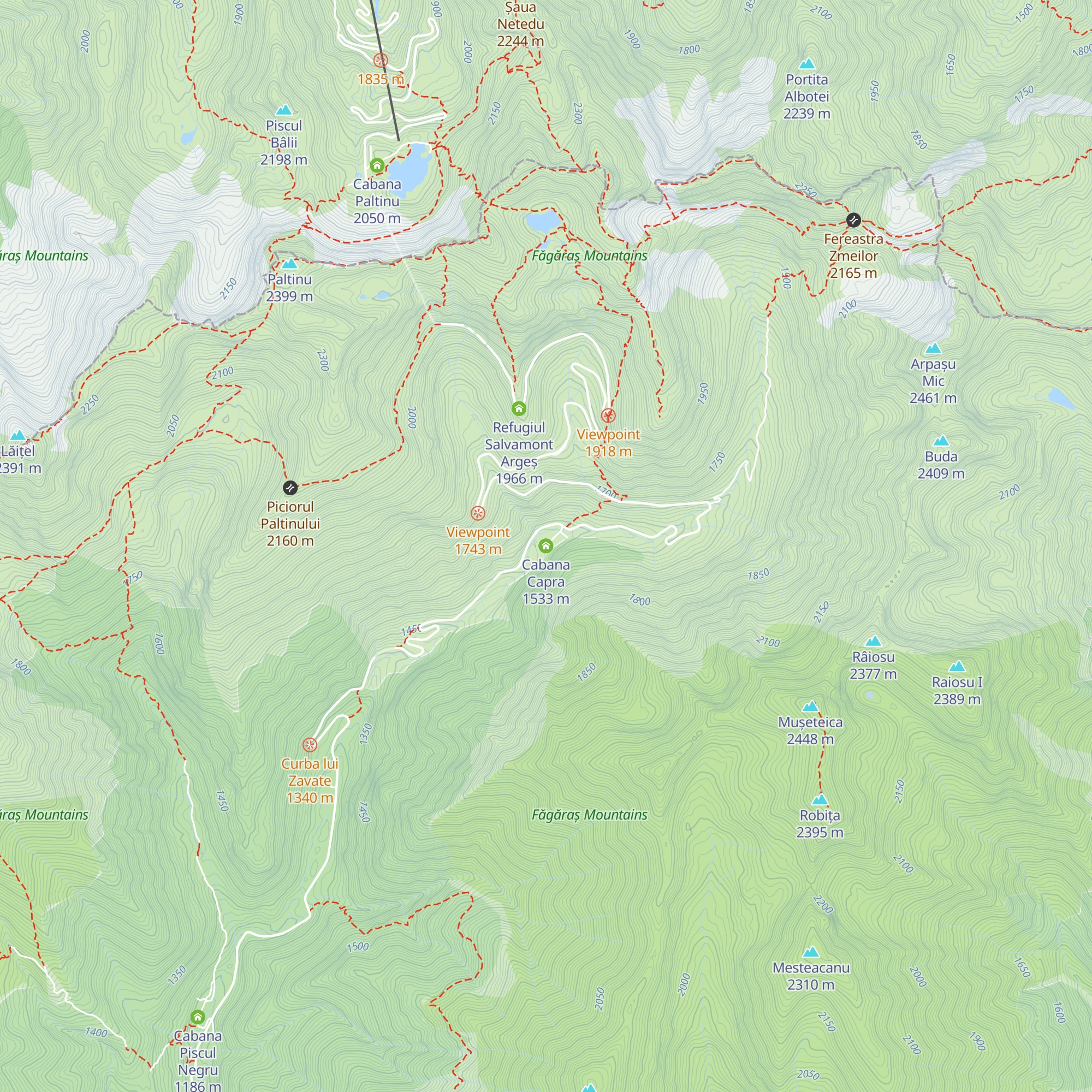 Cabana Capra map