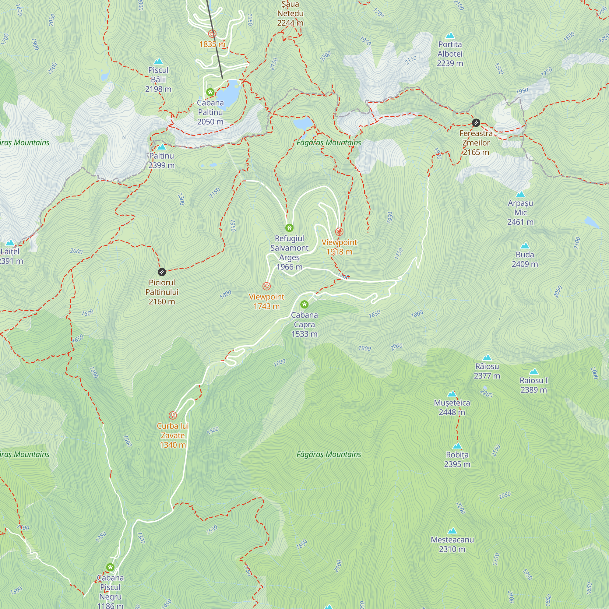 Cabana Capra map