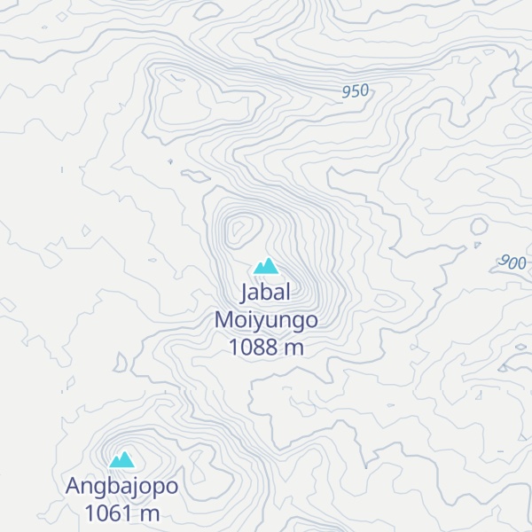 Map of Jabal Moiyungo