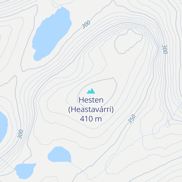 Map of Hesten (Heastavárri)