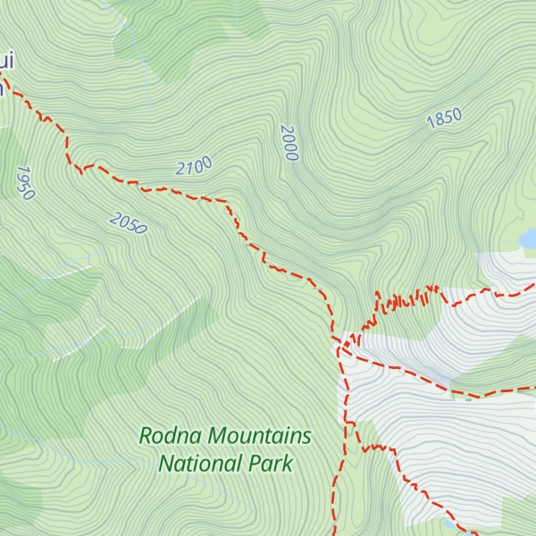 Map of Pietrosul Rodnei