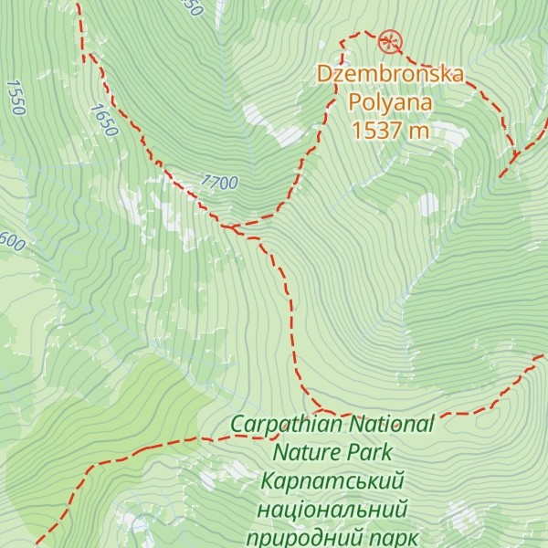 Map of Vukhatyi Kamin