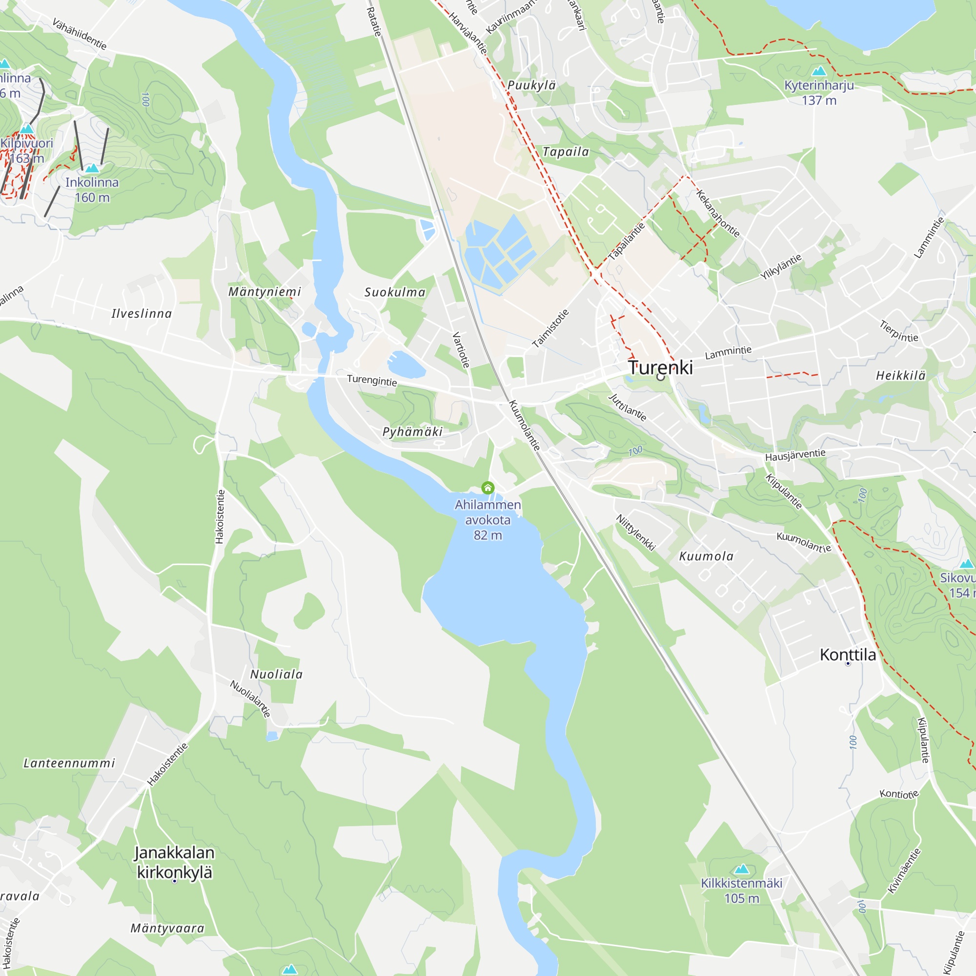 Ahilammen avokota map