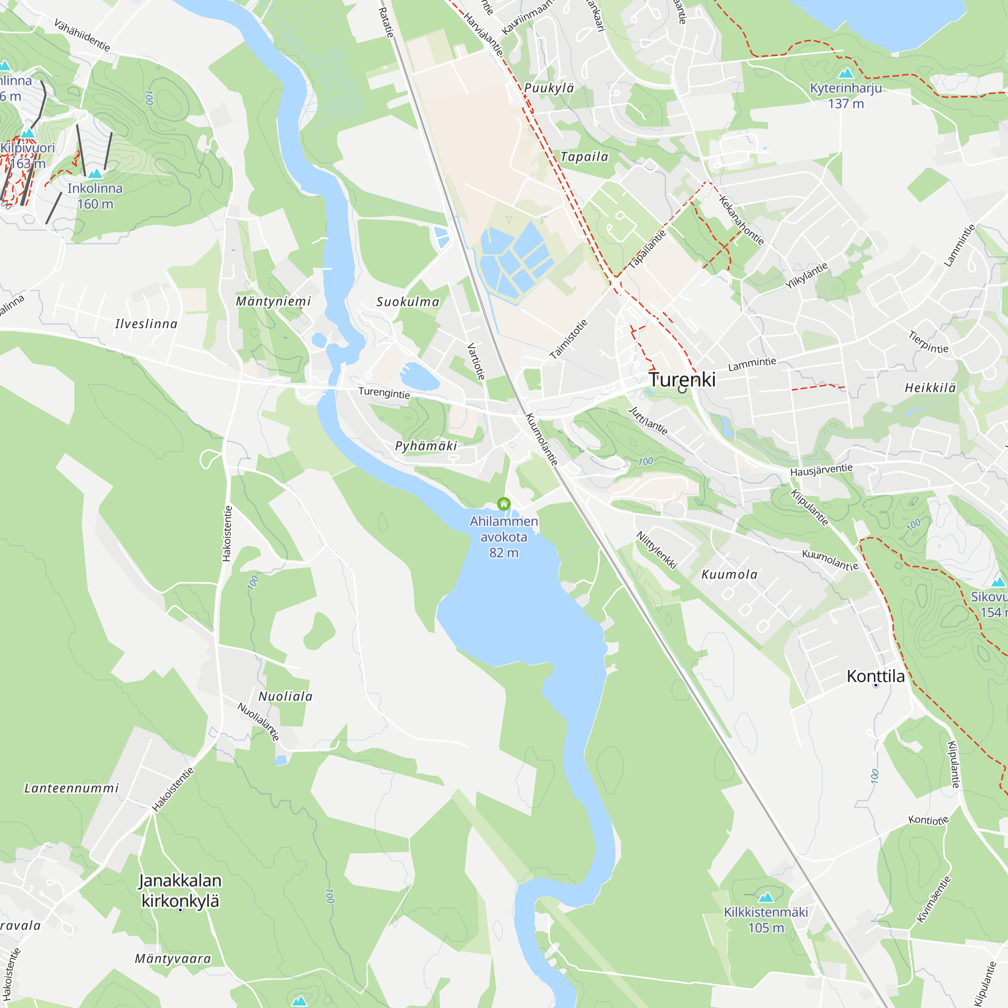 Ahilammen avokota map