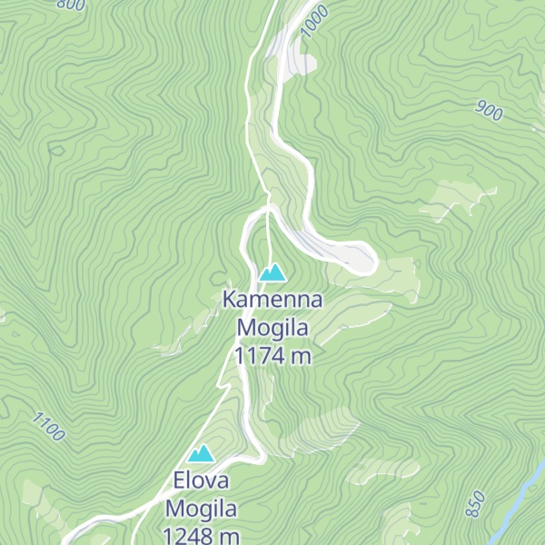 Map of Kamenna Mogila