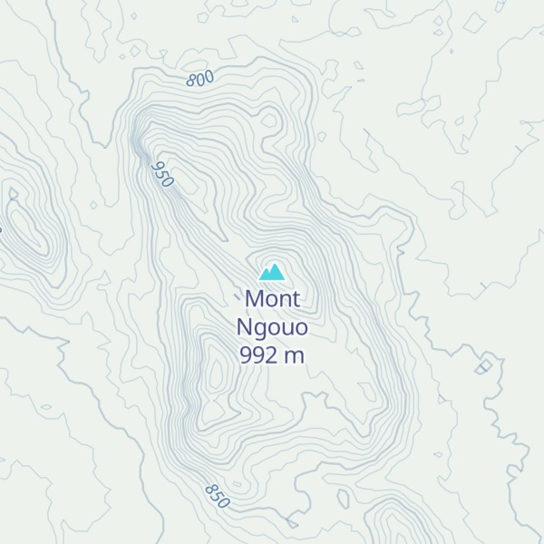 Map of Mont Ngouo