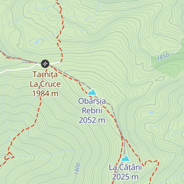 Map of Obârșia Rebrii
