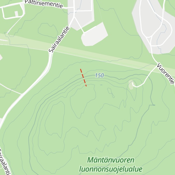 Map of Mäntänvuori