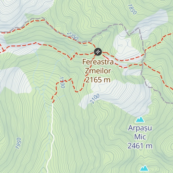 Map of Refugiul Fereastra Zmeilor