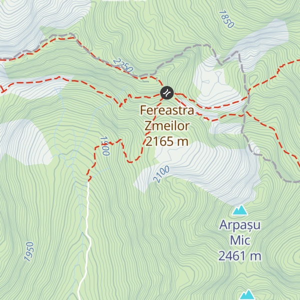 Map of Salvamont Fereastra Zmeilor