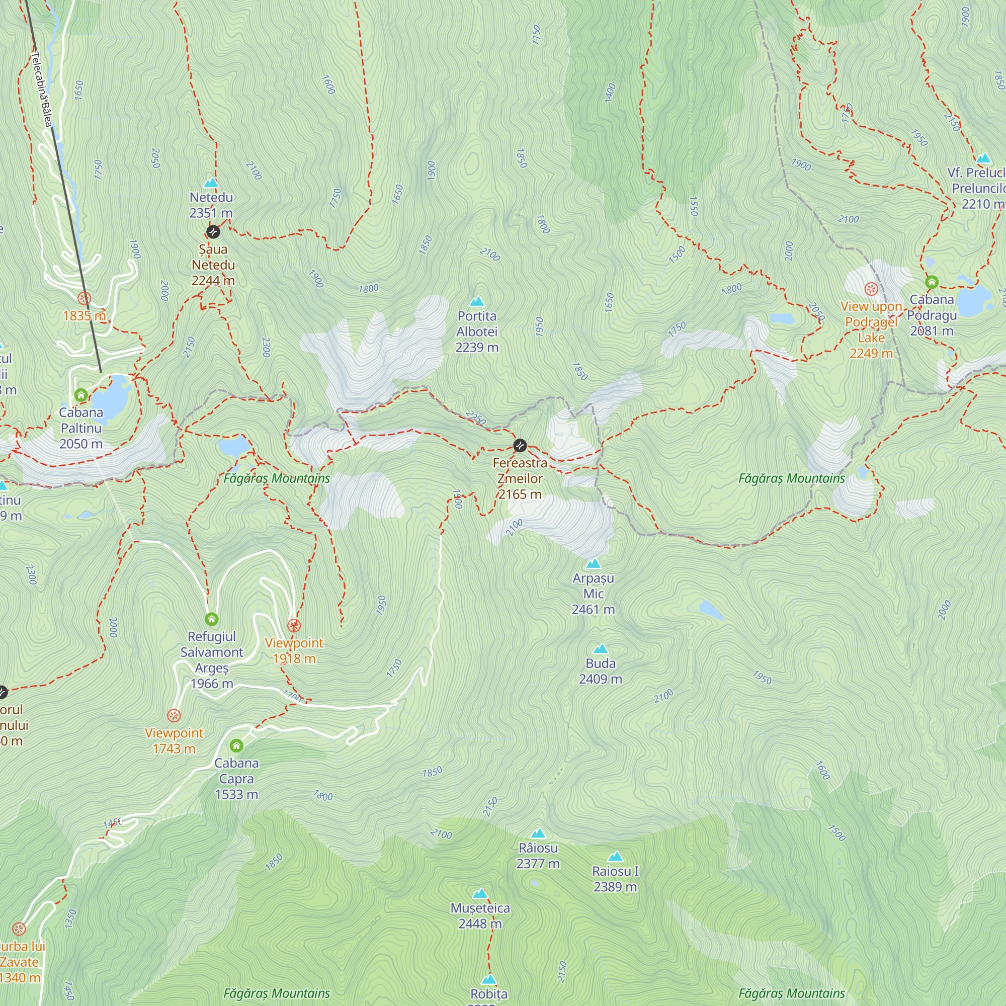 Salvamont Fereastra Zmeilor map