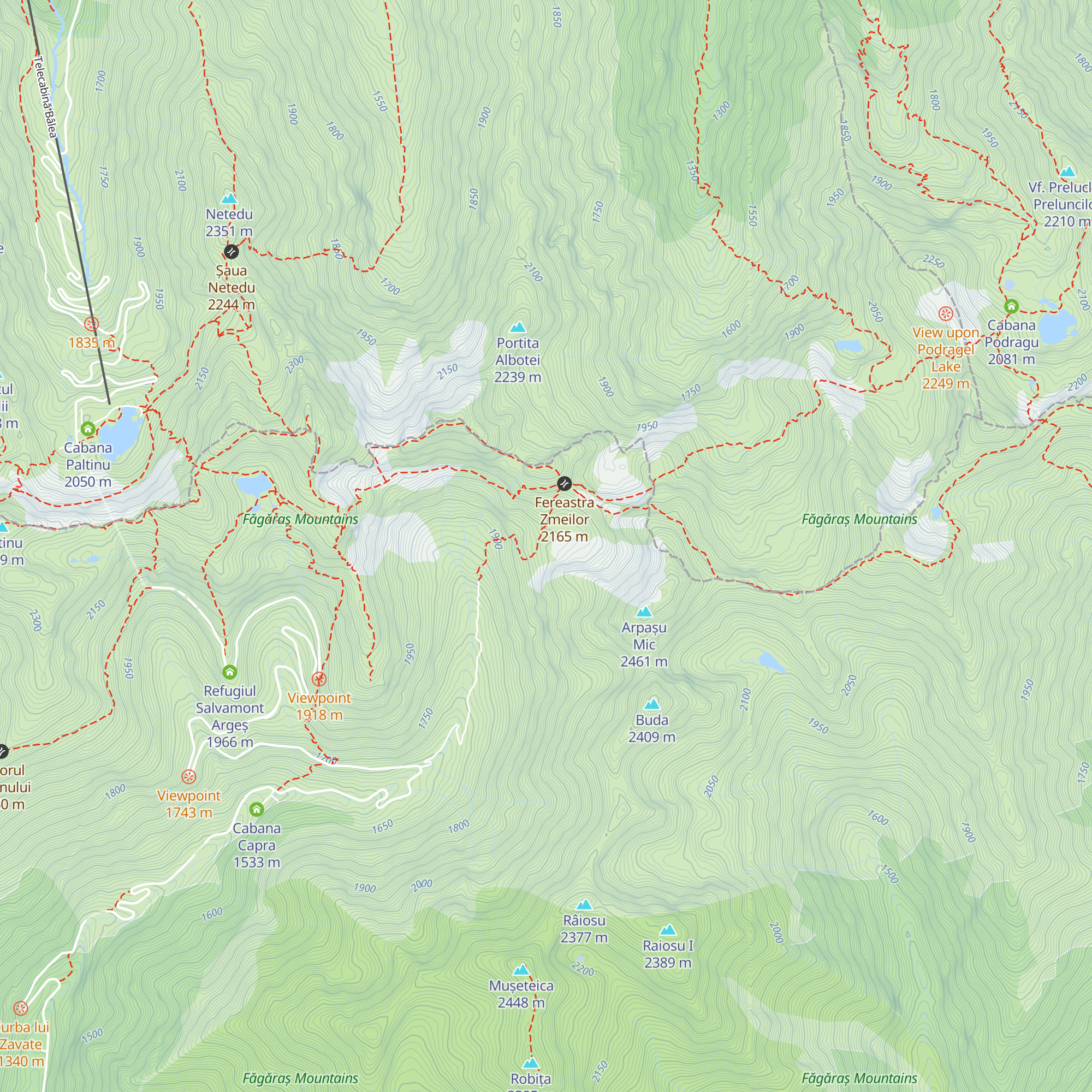 Salvamont Fereastra Zmeilor map