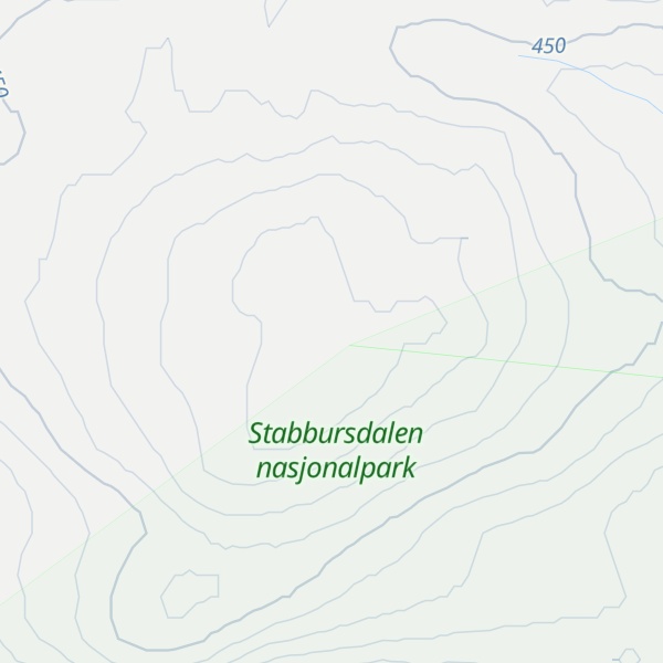 Map of Stuorranjoasvárri