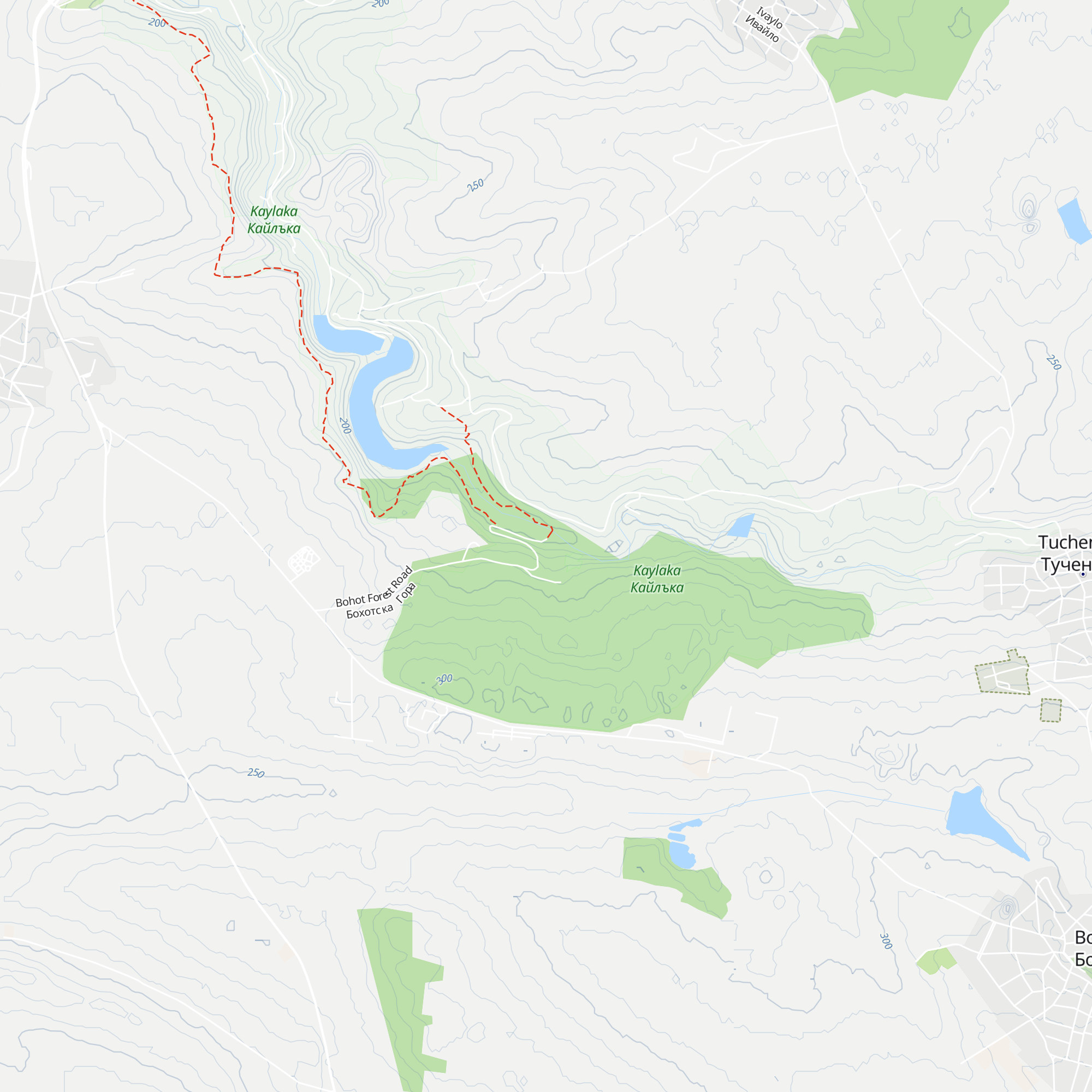 Srebrostruy Hut map