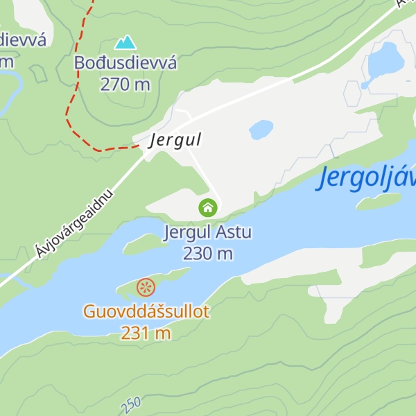 Map of Jergul Astu